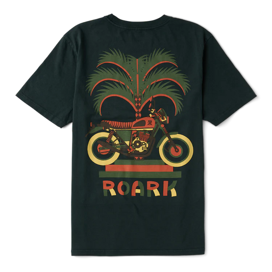Moto Palm Premium Tee - Washed Black