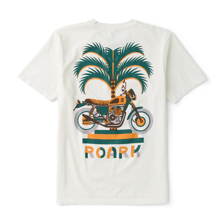 Moto Palm Premium Tee - Off White