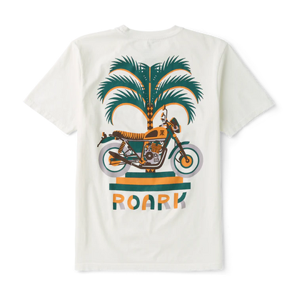 Moto Palm Premium Tee - Off White