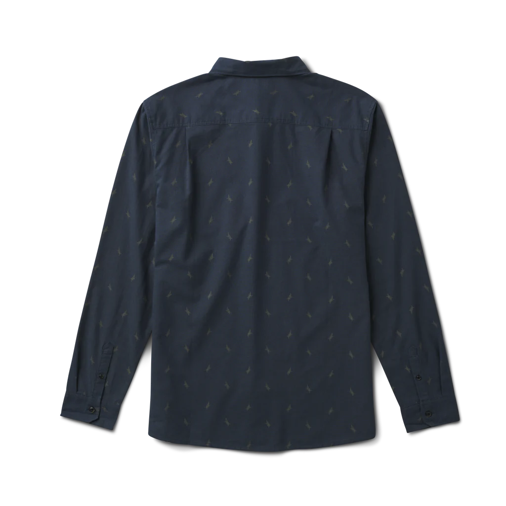 Scholar LS Dark Navy Crosshatch