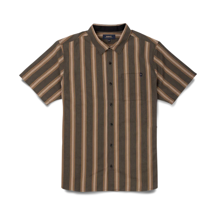 Journey SS Button Up Shirt - Dark Military