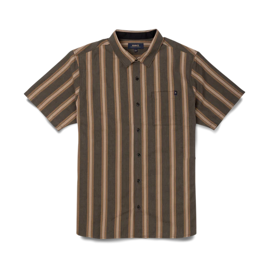 Journey SS Button Up Shirt - Dark Military