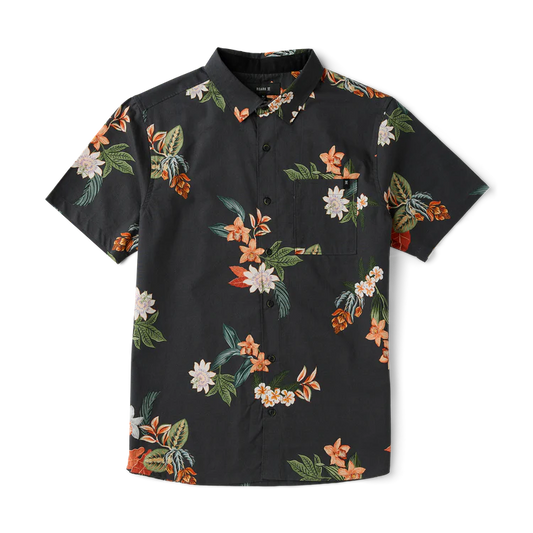 Journey Short Sleeve Button Up Shirt Onyx