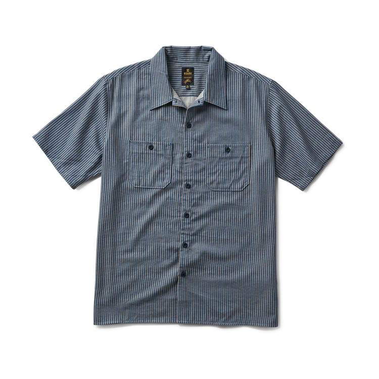 Burnt Button Up - Indigo