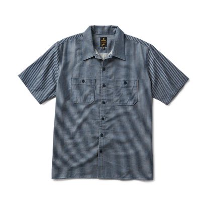 Burnt Button Up - Indigo