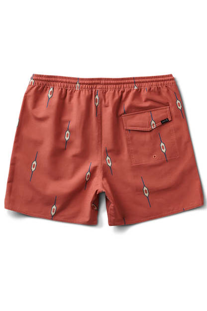 Shorey 16" Boardshorts Castagno Saffron Red