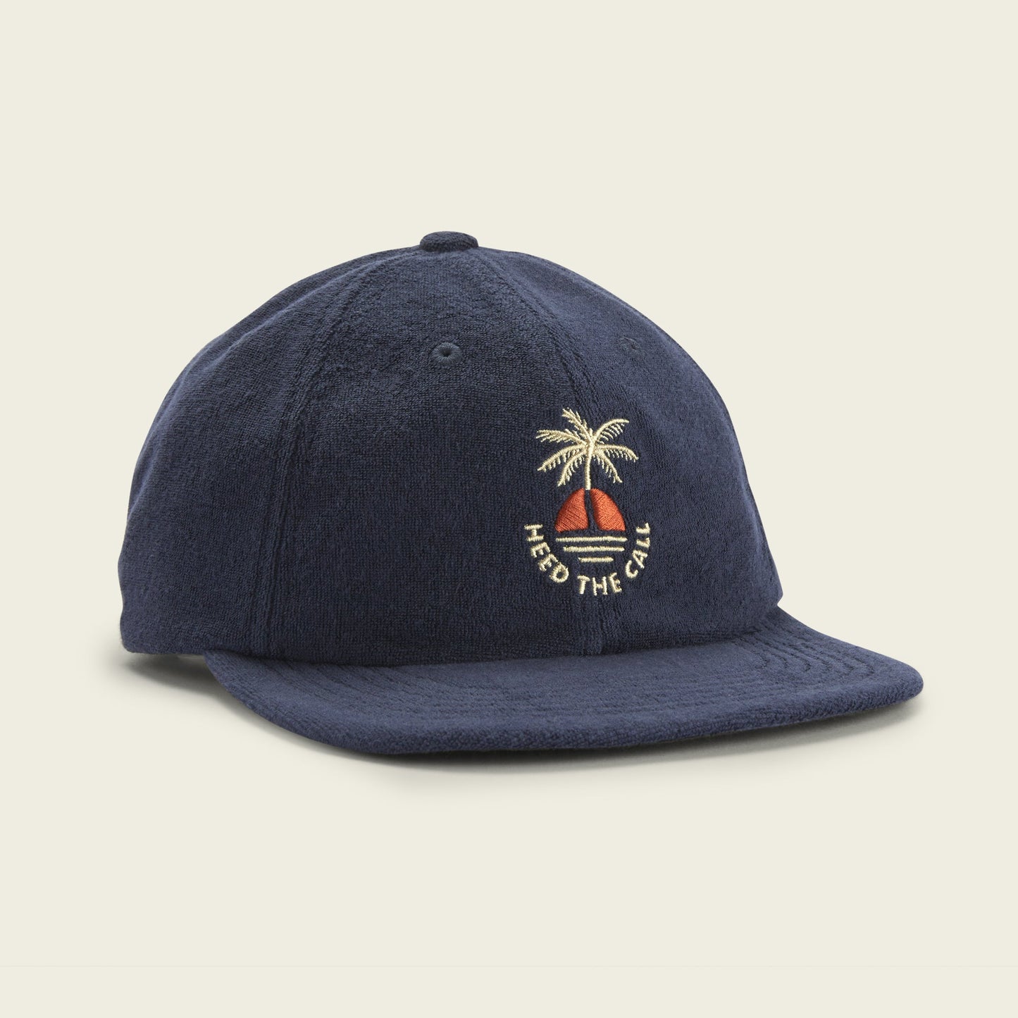 Strapback Hats: Sunset Palm: Navy