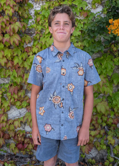 Ink Lines Eco Boys SS Shirt-MID