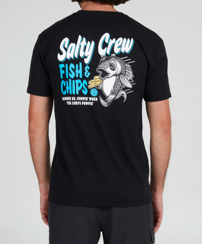 Fish And Chips Premium S/S Tee Black