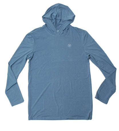 Stealth Hooded L/S Surf Shirt Mirage Blue