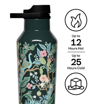Sport Canteen - 20oz Rifle Paper - Peacock Blue