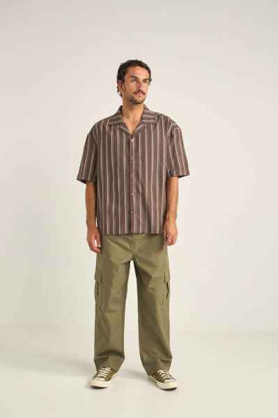 Baja Relaxed Stripe Ss Shirt CAF