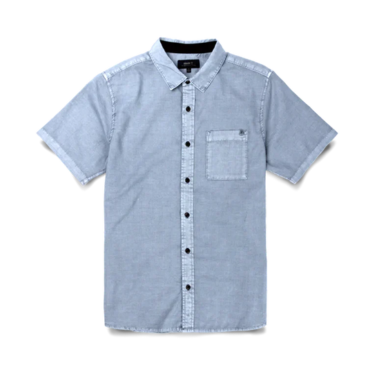 Made To Fade Woven Shirt In Washed Slate