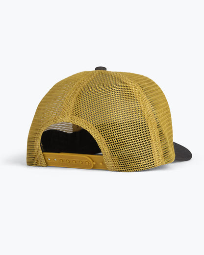 Pinnacle Boys Retro Trucker Hat - Charcoal/Gold