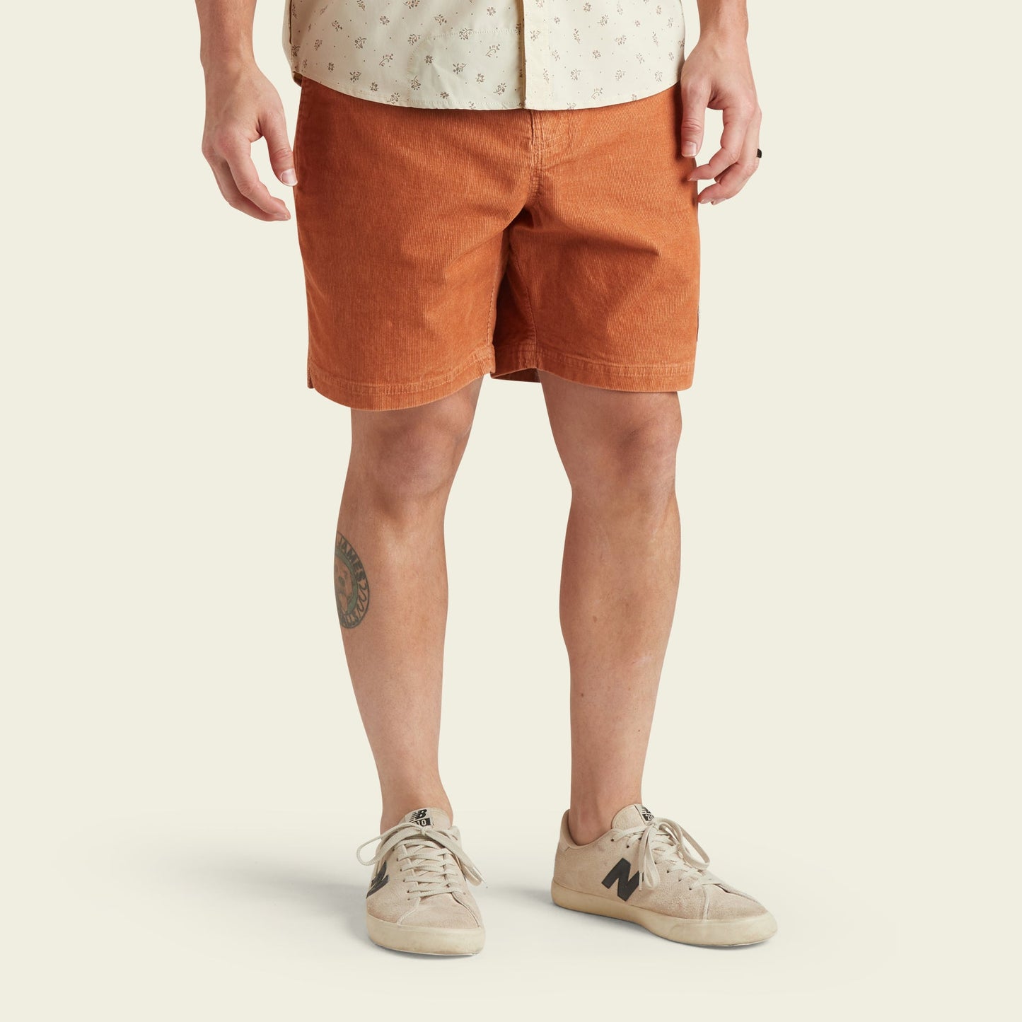 Pressure Drop Cord Shorts: Clay