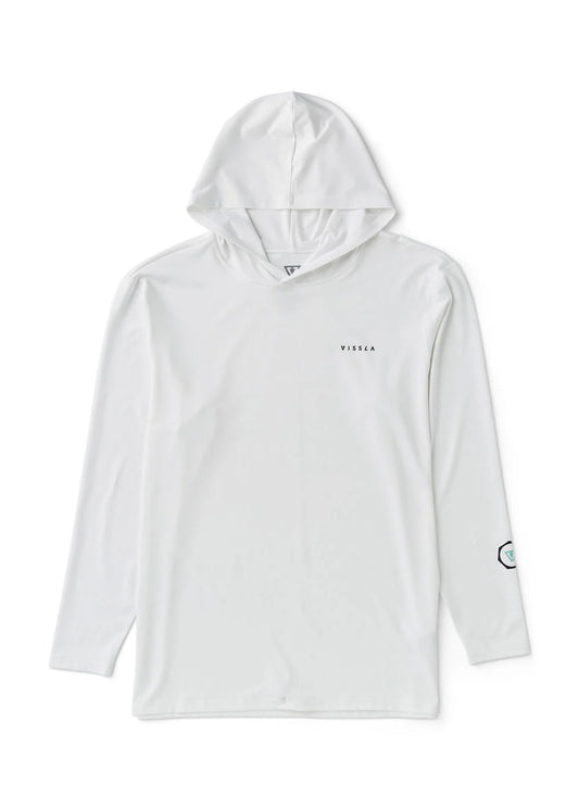 Twisted Eco Hooded LS Sun Shirt WHT