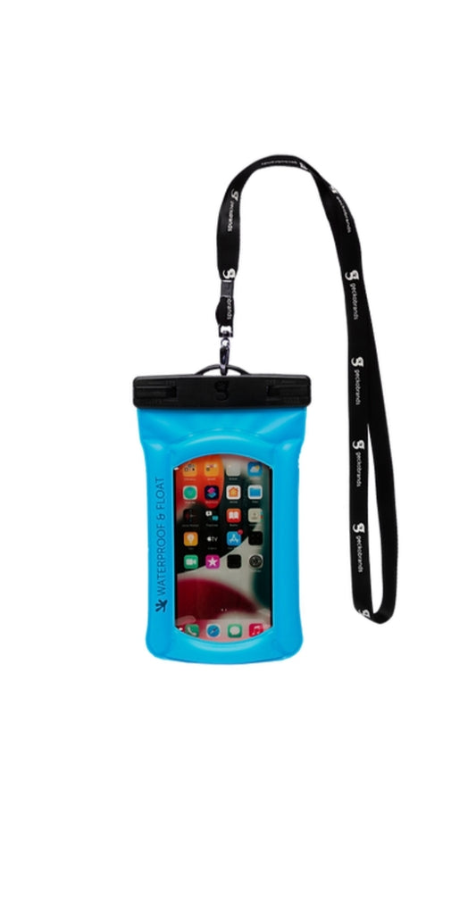Float Phone Dry Bag - Neon Blue